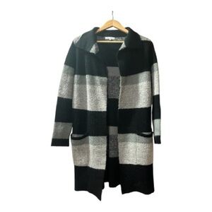 DKR & CO | Black and Gray Striped Women's Sweater | Size M